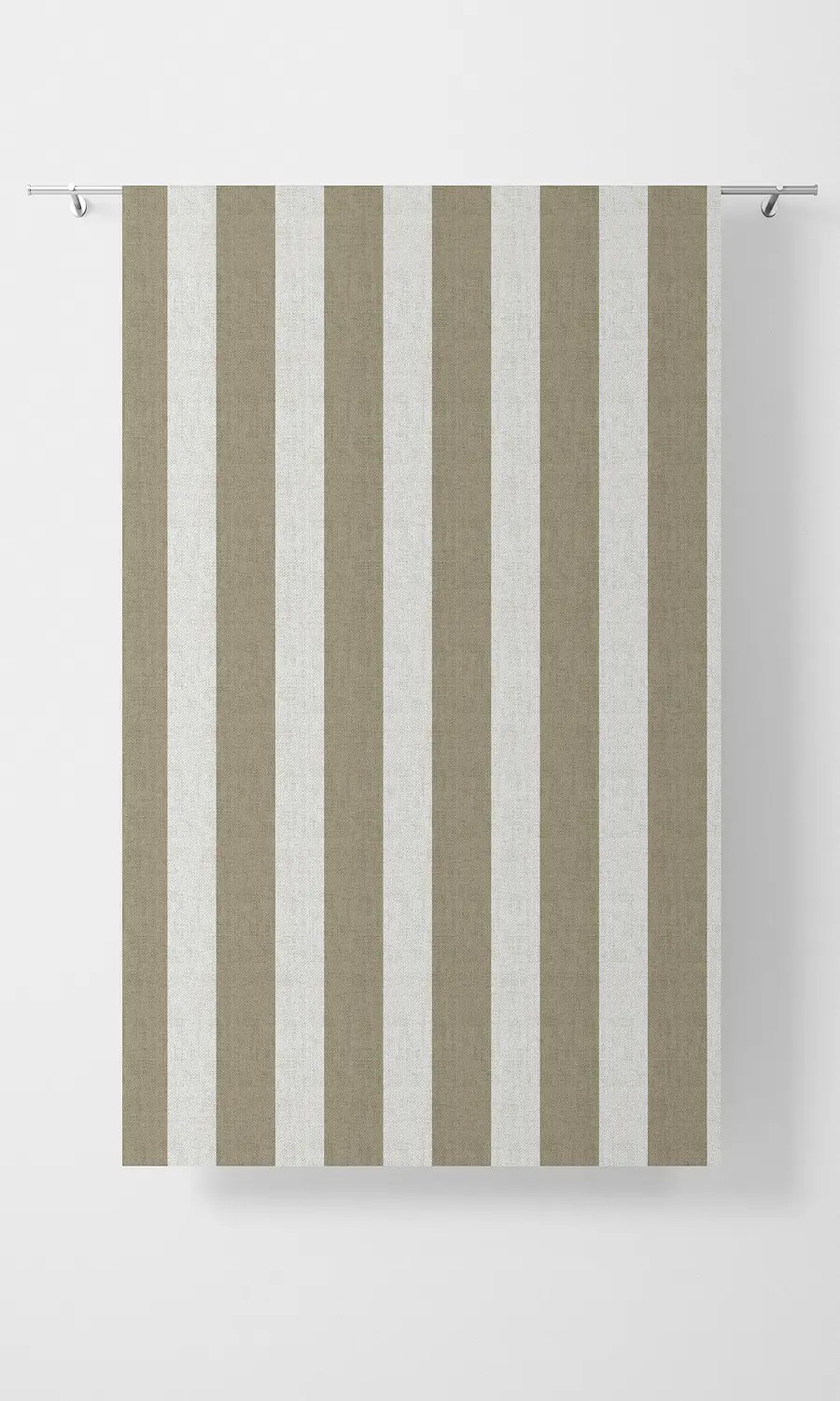 ‘Rustic Charm’ Striped Print Roman Shades (Beige/ White) Spiffy Spools