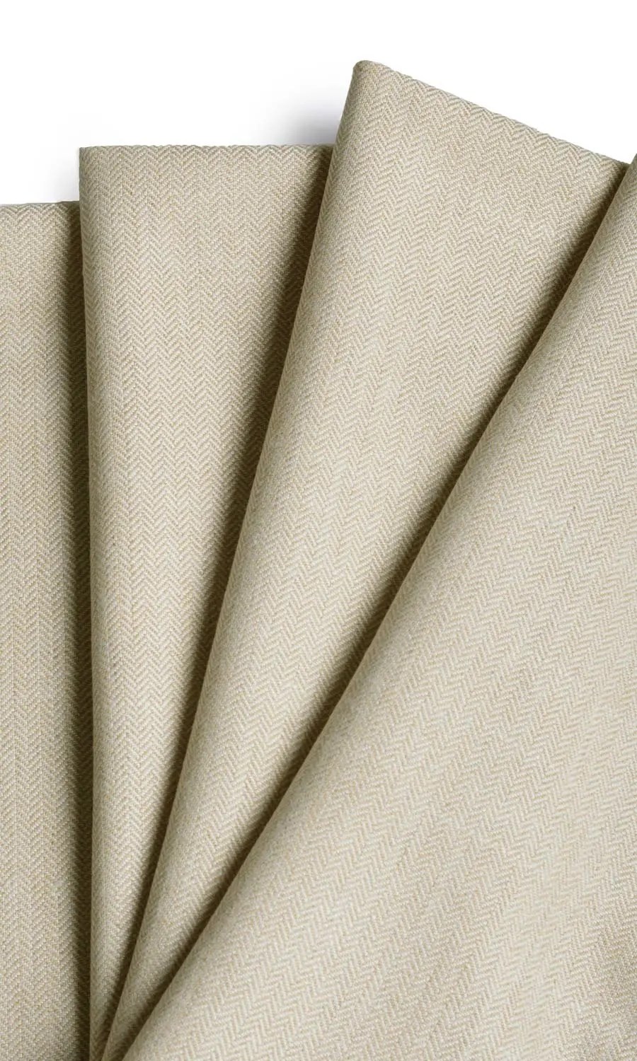 'Evening Shade' Herringbone Textured Roman Shades (Beige)