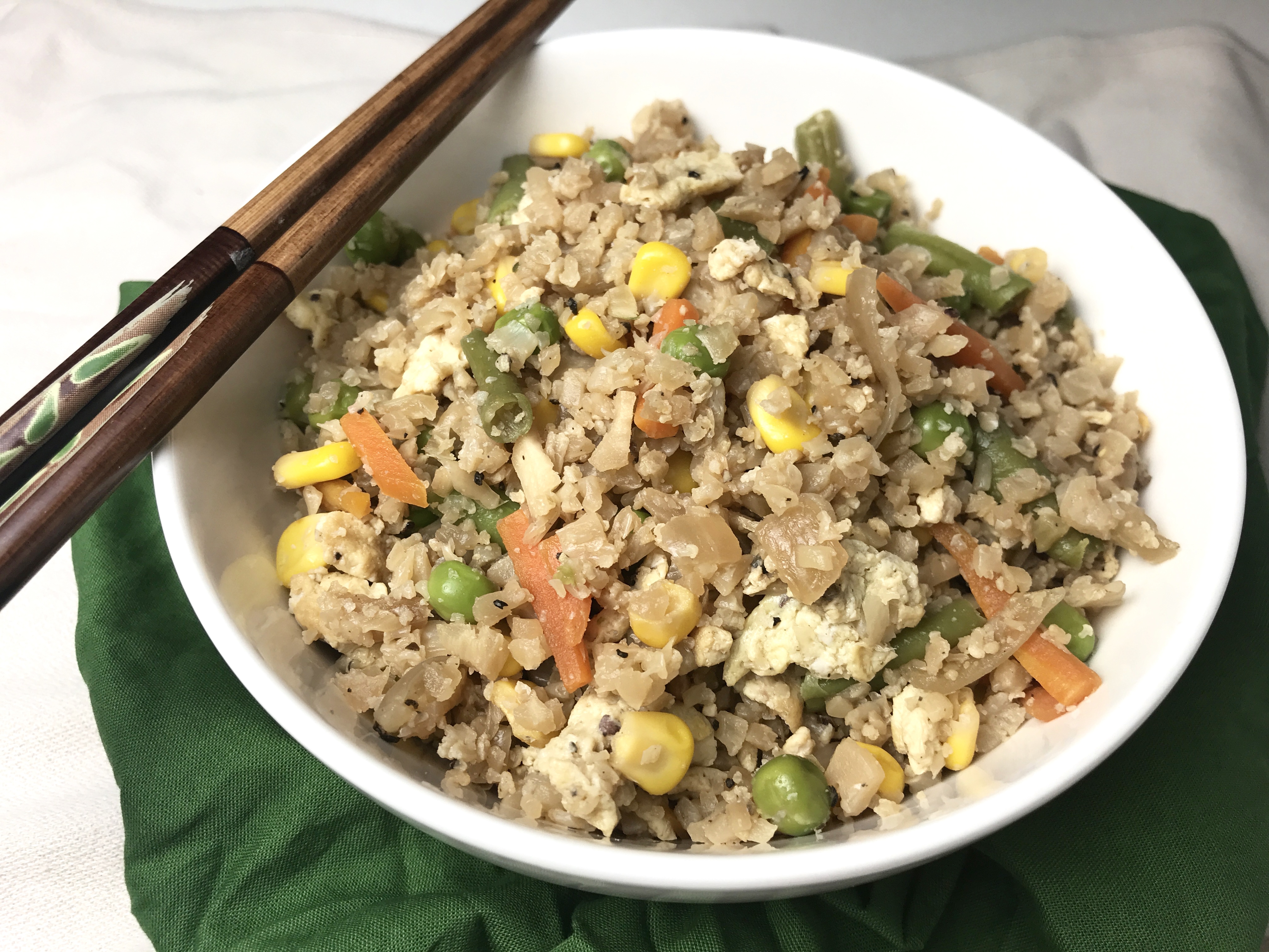Easy Cauliflower Fried Rice Spin and Spice