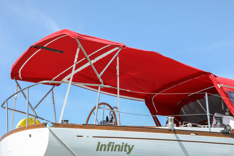 How to Make an Extension Panel Between a Dodger & Bimini SpinSheet