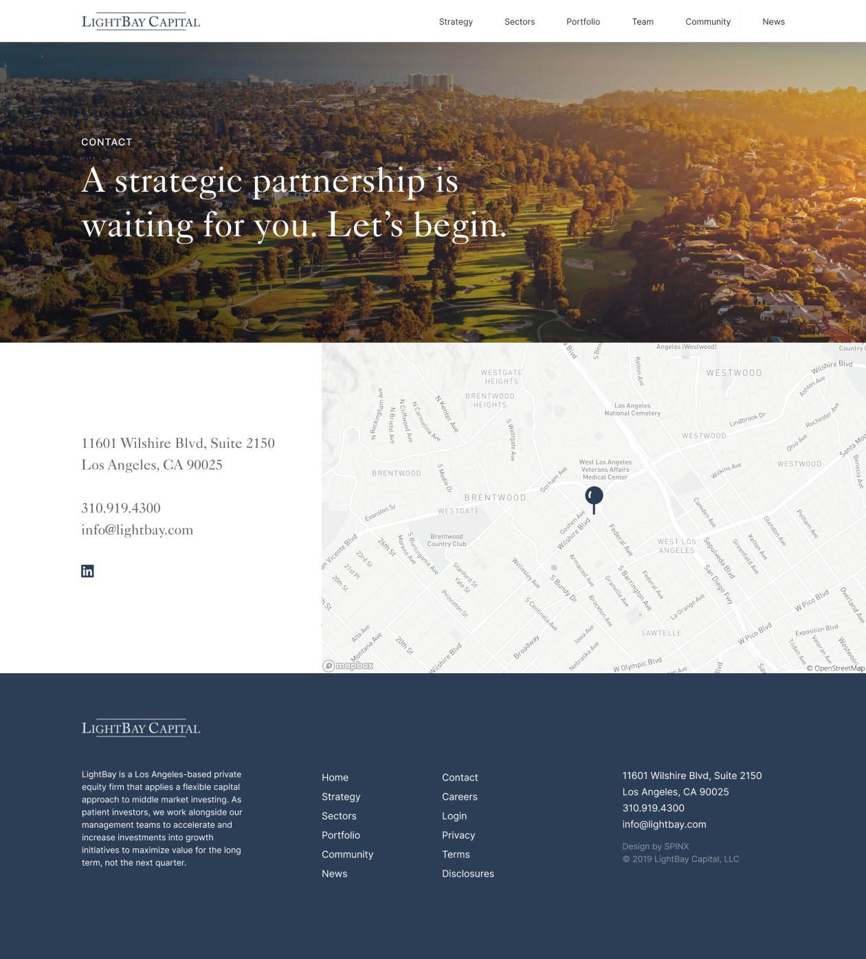 Lightbay Case Study site Strategy & Design Case Study by SPINX Digital