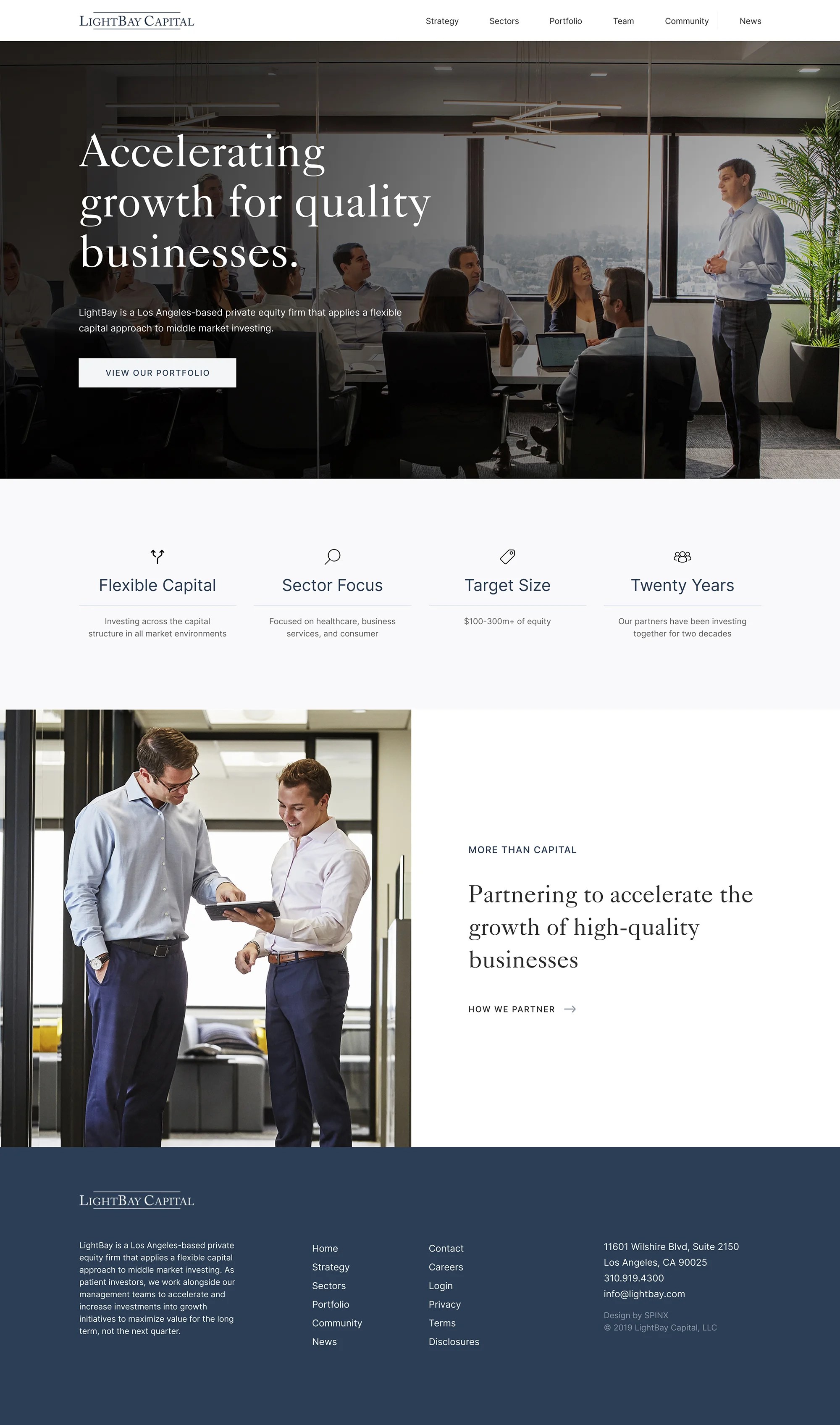 Lightbay Case Study site Strategy & Design Case Study by SPINX Digital