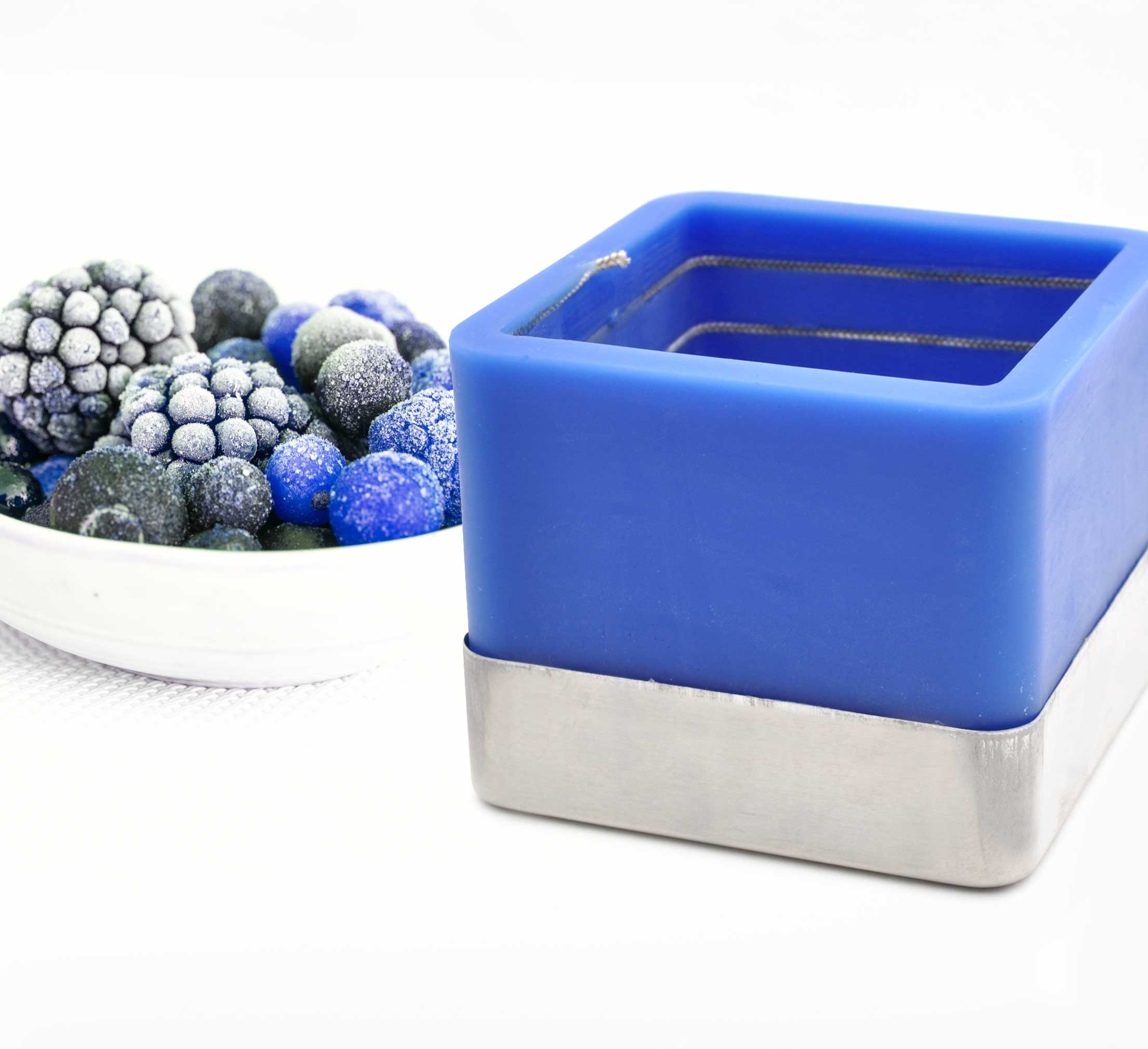 Blue Raspberry Ice Scented Square Spiral Candle Spiral Melt