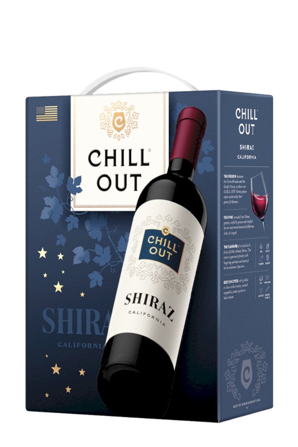 Chill Out California Shiraz Baginbox red wine
