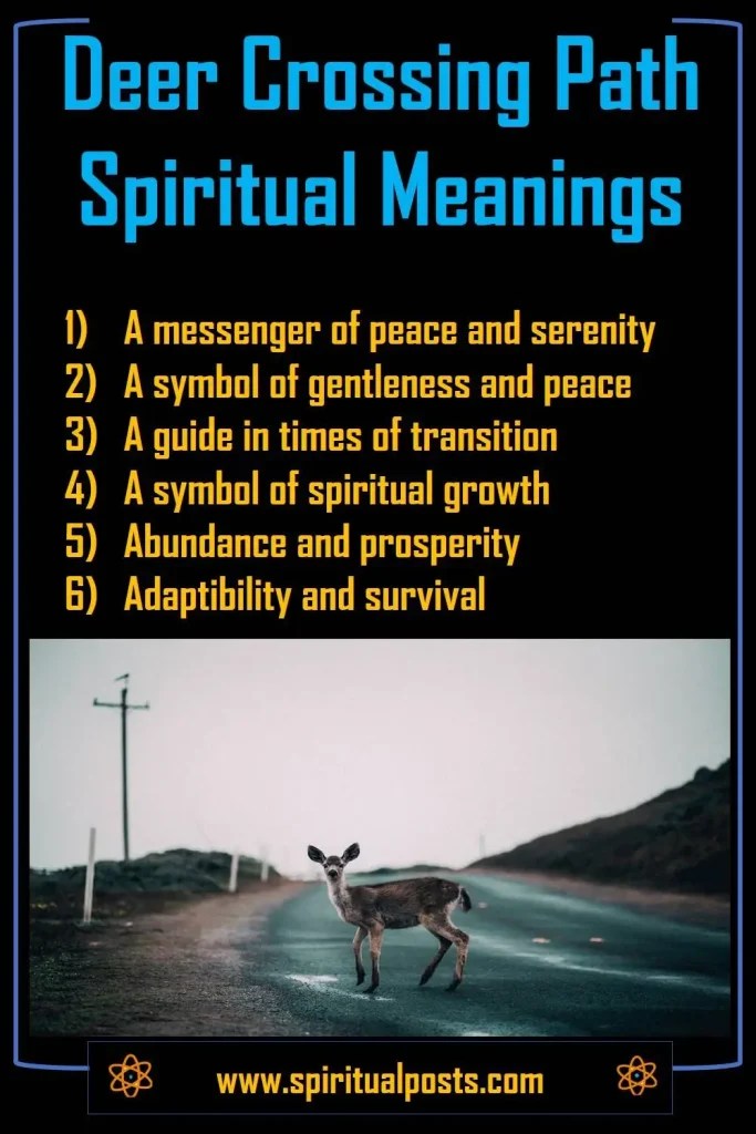 13 Spiritual Meanings Of A Deer Crossing Your Path Spiritual Posts