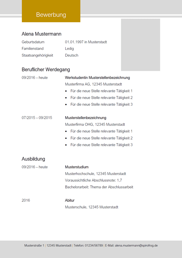 Berufliche Zielsetzung Im Cv Der Perfekte Lebenslauf