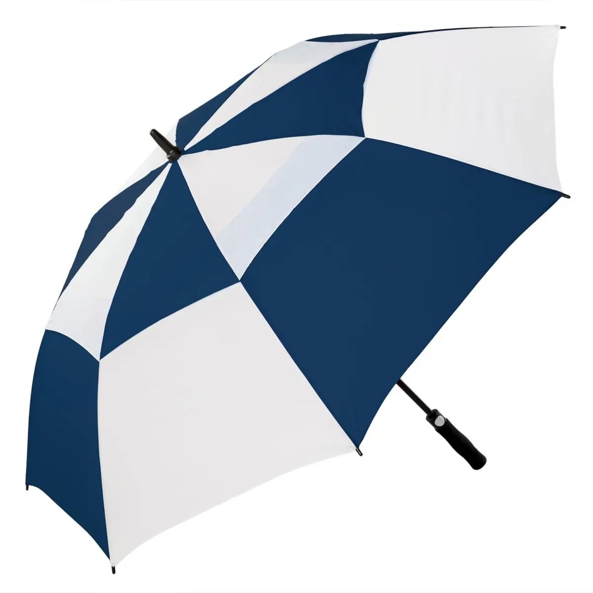 Premium Navy & White Golf Umbrella Vented Windproof AutoOpen Splash Innovations