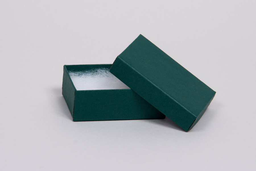 32 Matte Dark Green TwoPiece Jewelry Boxes