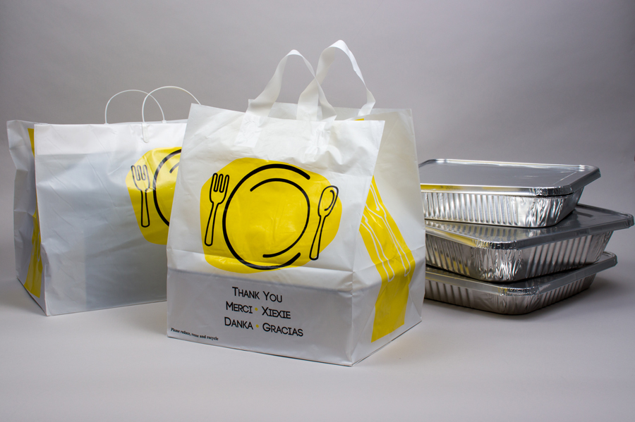 Plastic Food Takeout Bags & Catering Bags