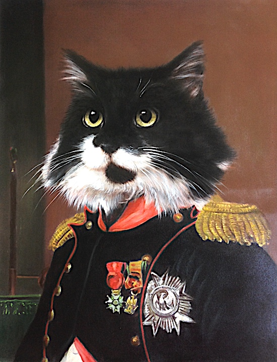Napoleon Dog & Napoleon Cat Portrait Paintings by Splendid