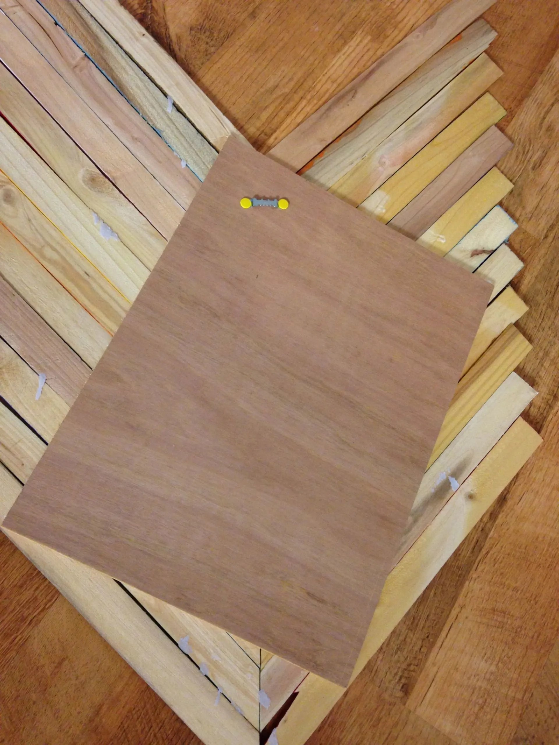 DIY Wood Shim Wall Art Splendry