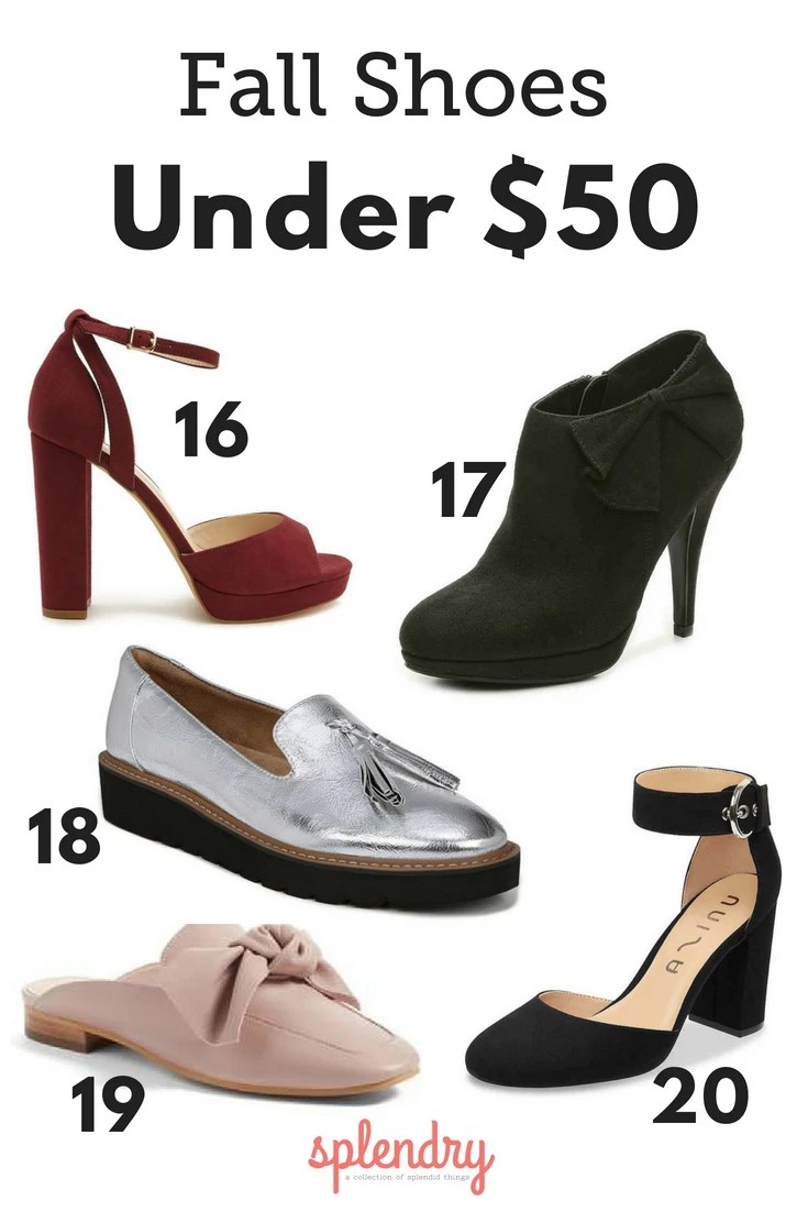 20 Pairs of Fabulous Fall Shoes Under 50 Splendry