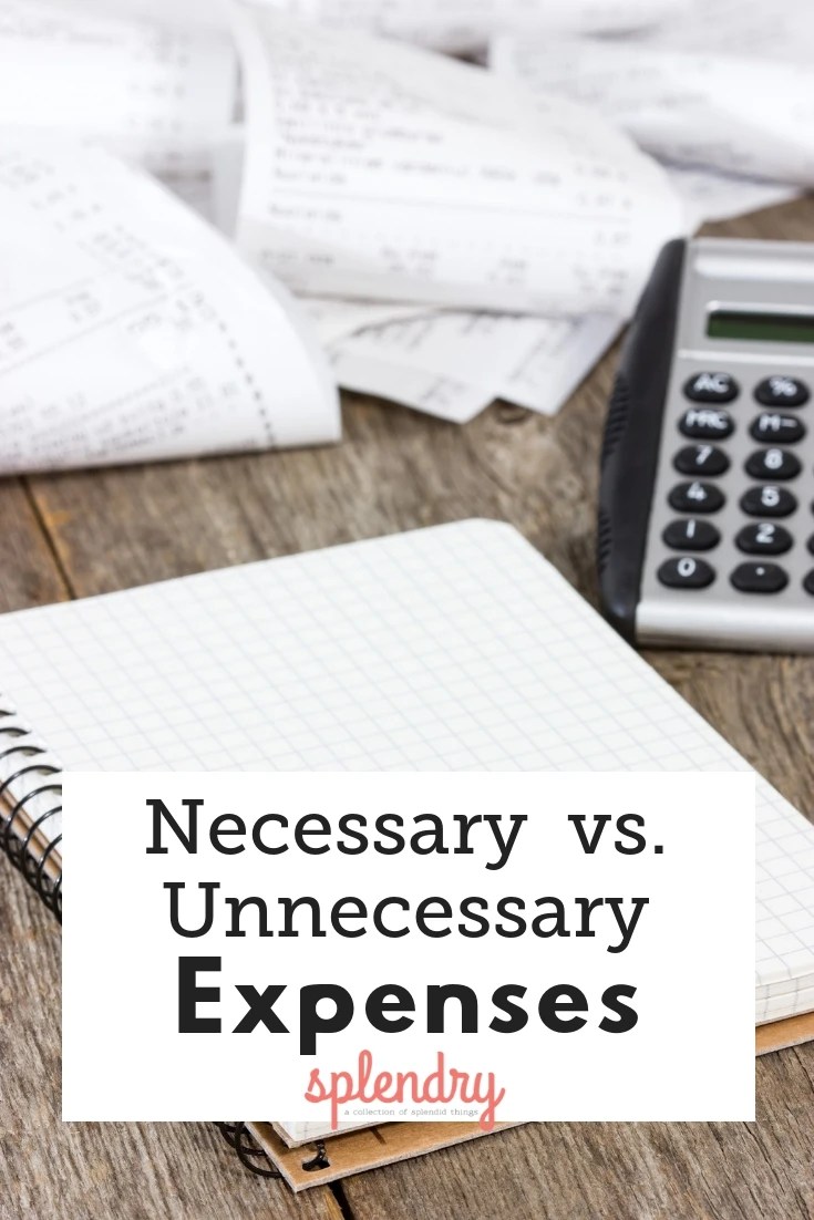 How to Budget Necessary Vs. Unnecessary Expenses Splendry
