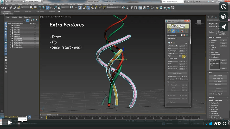 Spline Dynamics Page 2 3ds Max plugins by Hernan Rodenstein