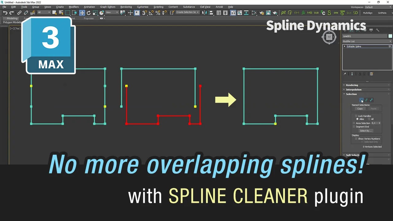Spline Cleaner Remove overlapping splines Spline Dynamics