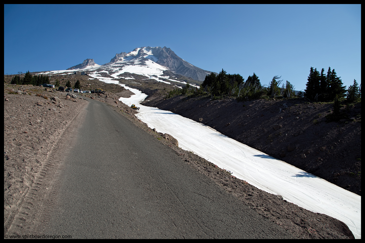 August 4, 2013 Mt Hood, Zigzag Glacier Splitboard Oregon