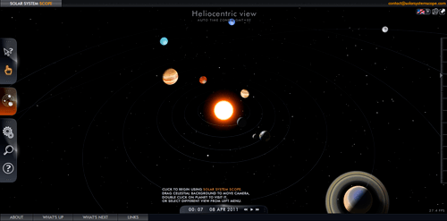 Simulador 3D del Sistema Solar