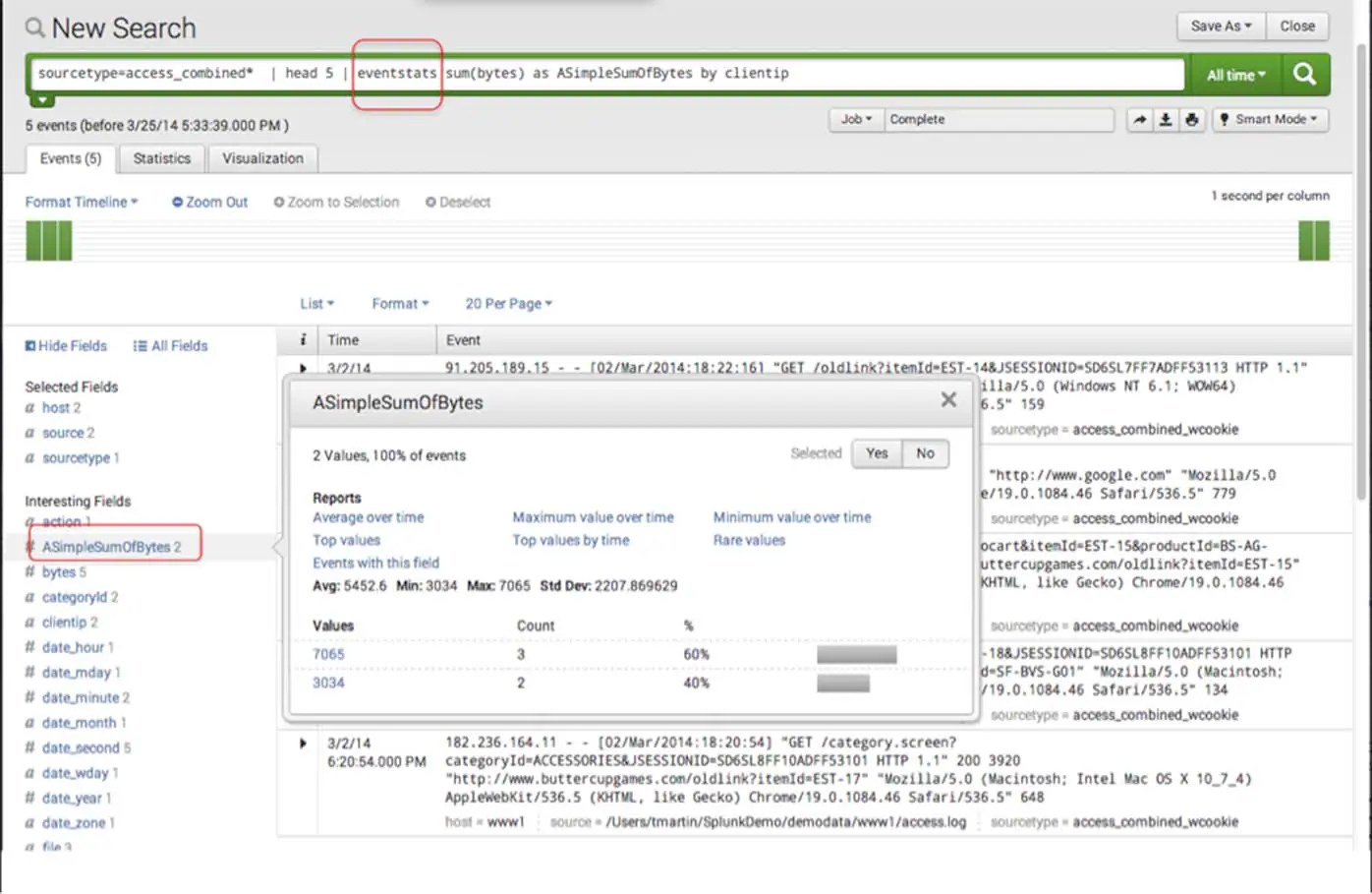 Search Command> stats, eventstats and streamstats Splunk