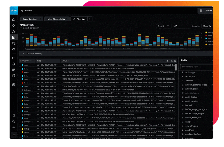Splunk Log Observer Splunk