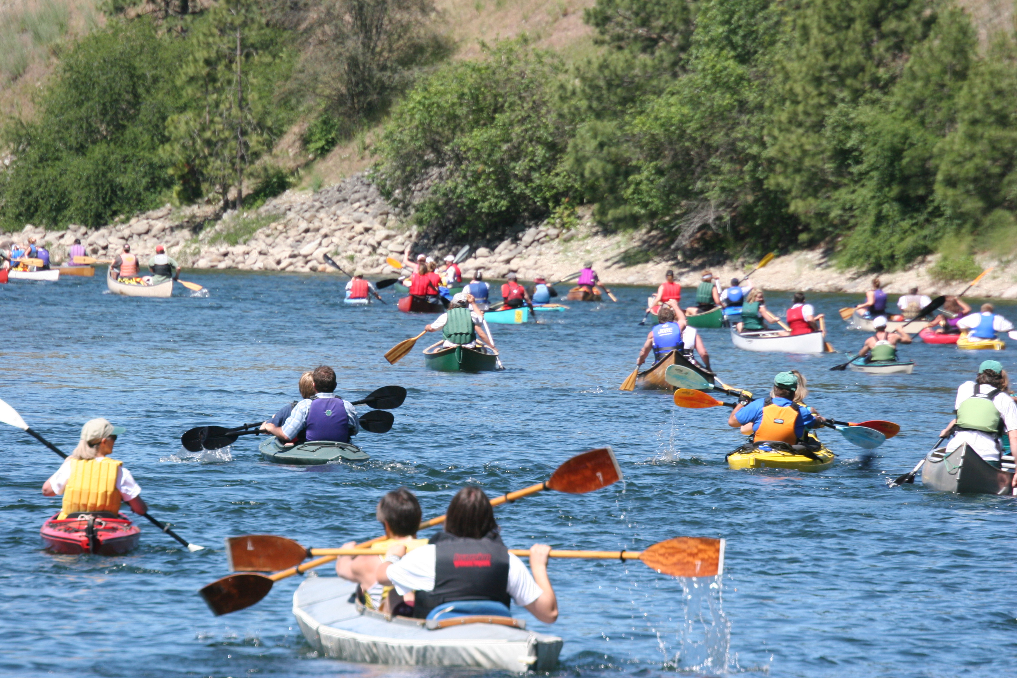 Spokane River Canoe Classic paddle for friends and family Spokane