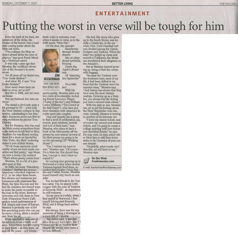 Bergen Record 10/7/07