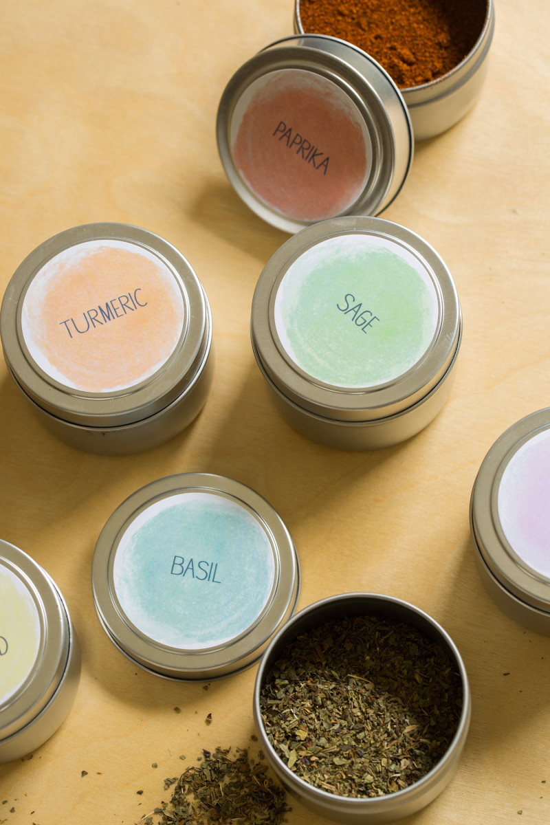 Printable Spice Labels Spoon Fork Bacon