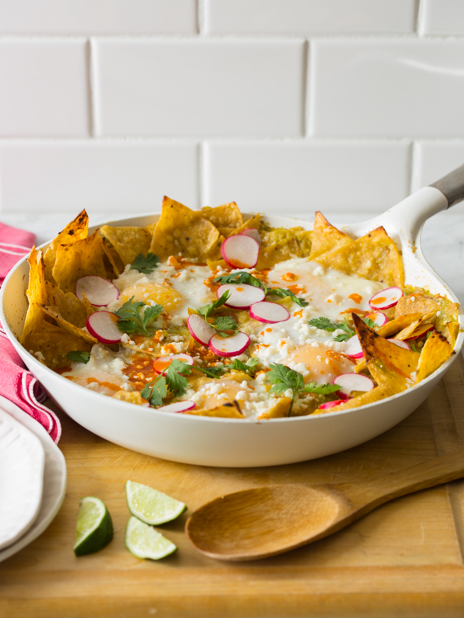 Green Chilaquiles Spoon Fork Bacon