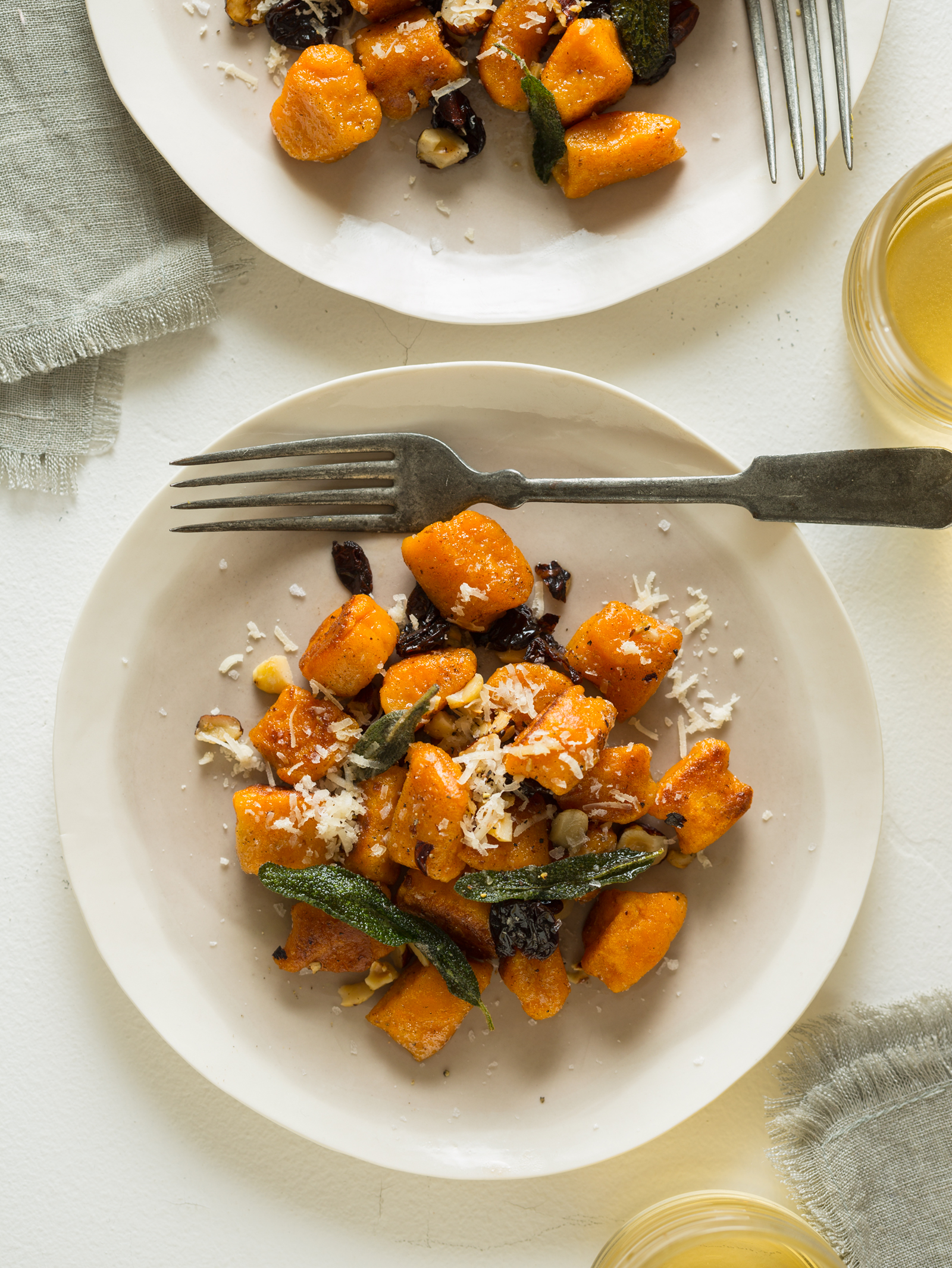 Sweet Potato Gnocchi Spoon Fork Bacon
