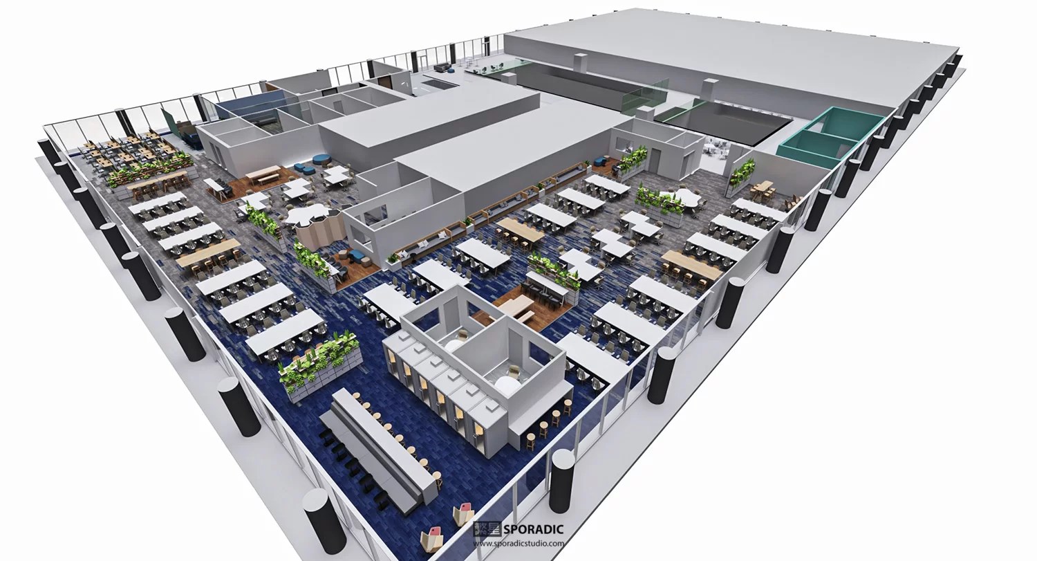 HPE 3d floor plan 3d visualization