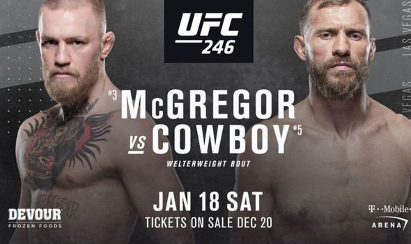 UFC 246 Where and When can I watch the Conor McGregor fight? Sporting Ferret