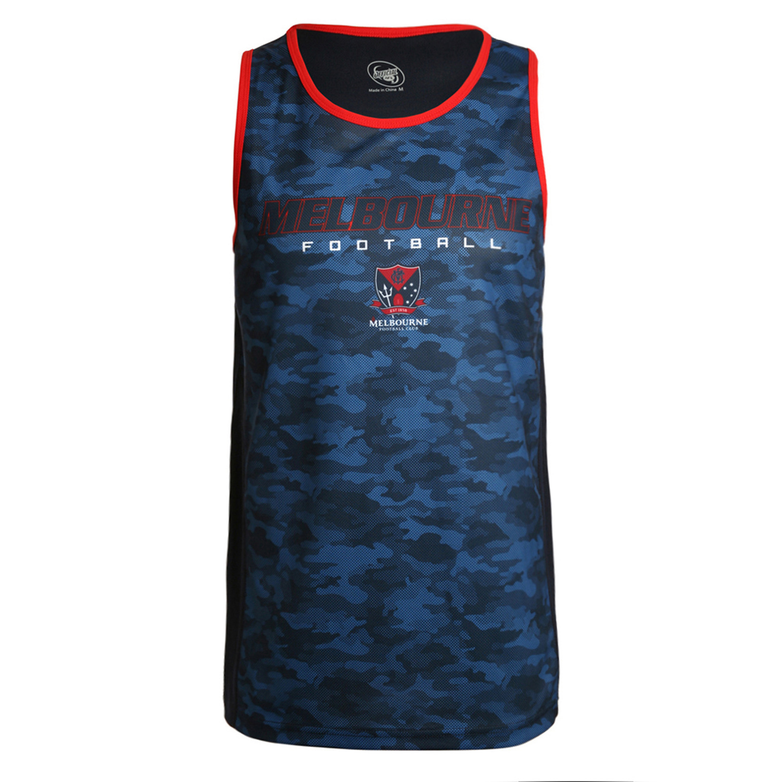 Melbourne Demons Youth Tech Singlet AFL