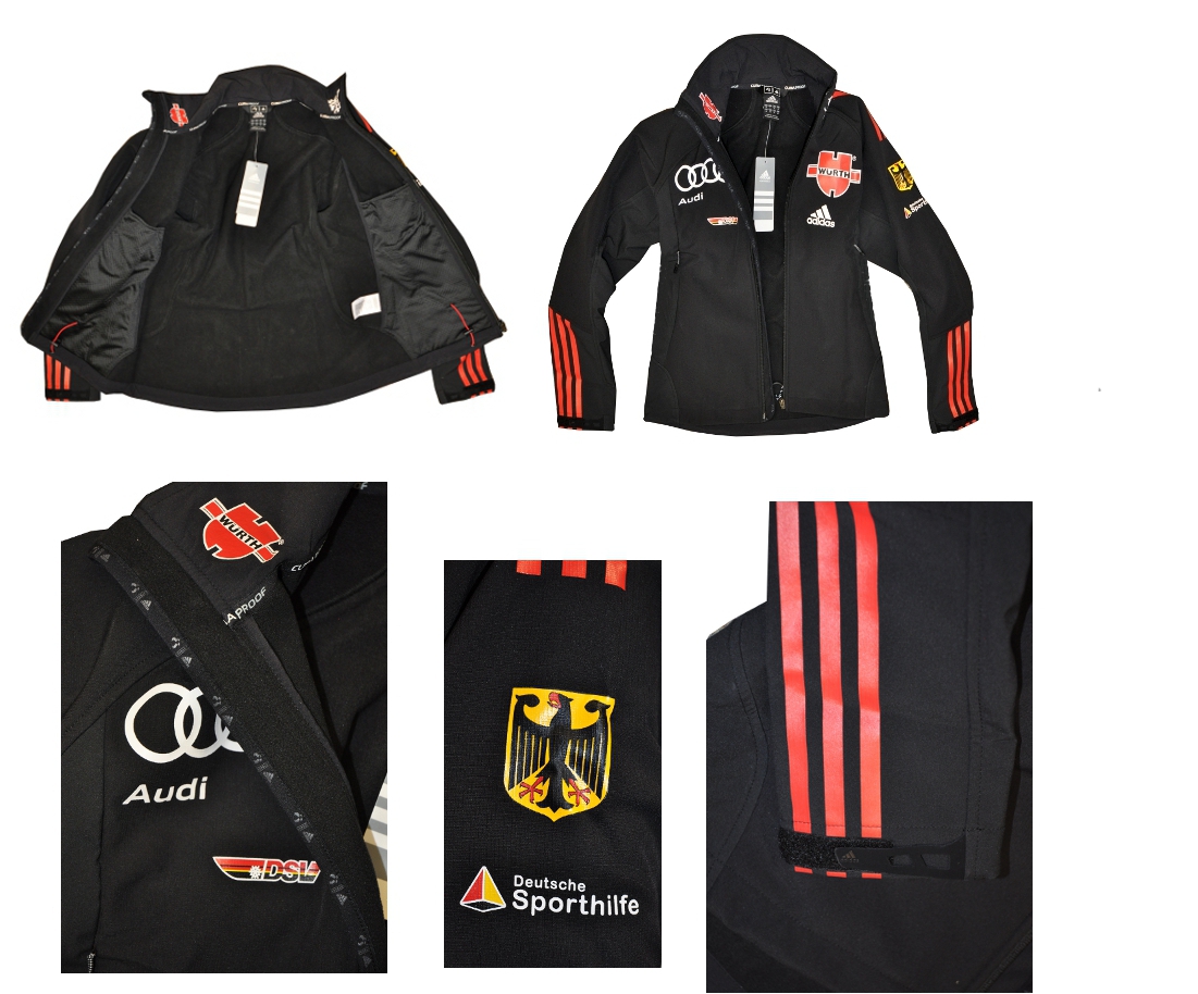 Adidas NEU DSV Softshell Herren Gr. L Jacke Climaproof Jacke Biathlon