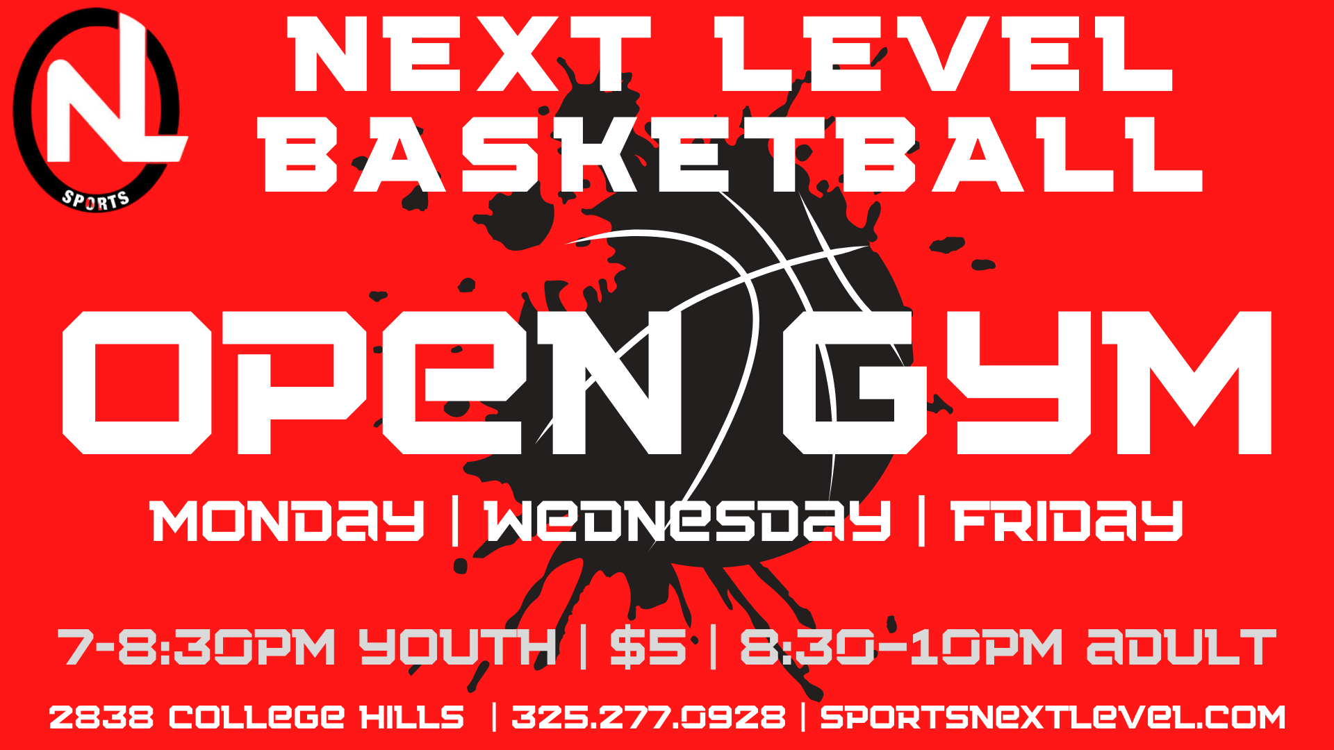 Basketball OPEN GYM Sports Next Level
