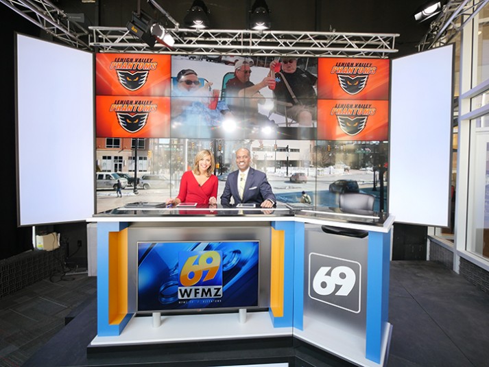 WFMZTV News Studio Optimizes Space with Panasonic Mountable Cameras