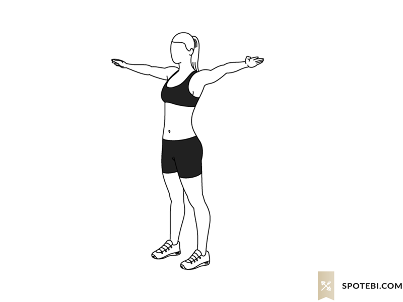 Arm Circles Illustrated Exercise Guide Arm Circles Illustrated Exercise Guide