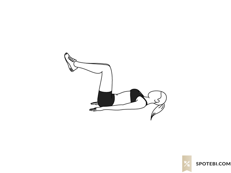 Reverse Crunches Illustrated Exercise Guide