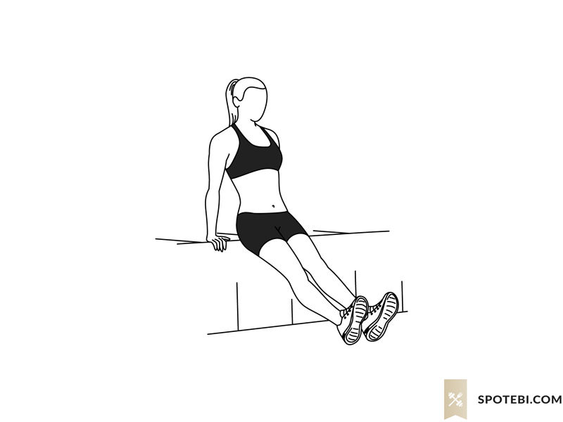 Tricep Dips Illustrated Exercise Guide