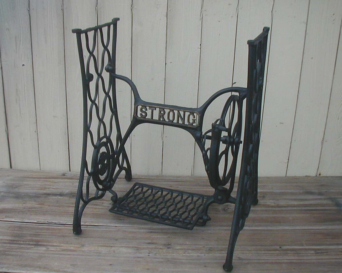 antique stepping sewing machine legs § net eyes. iron legs iron
