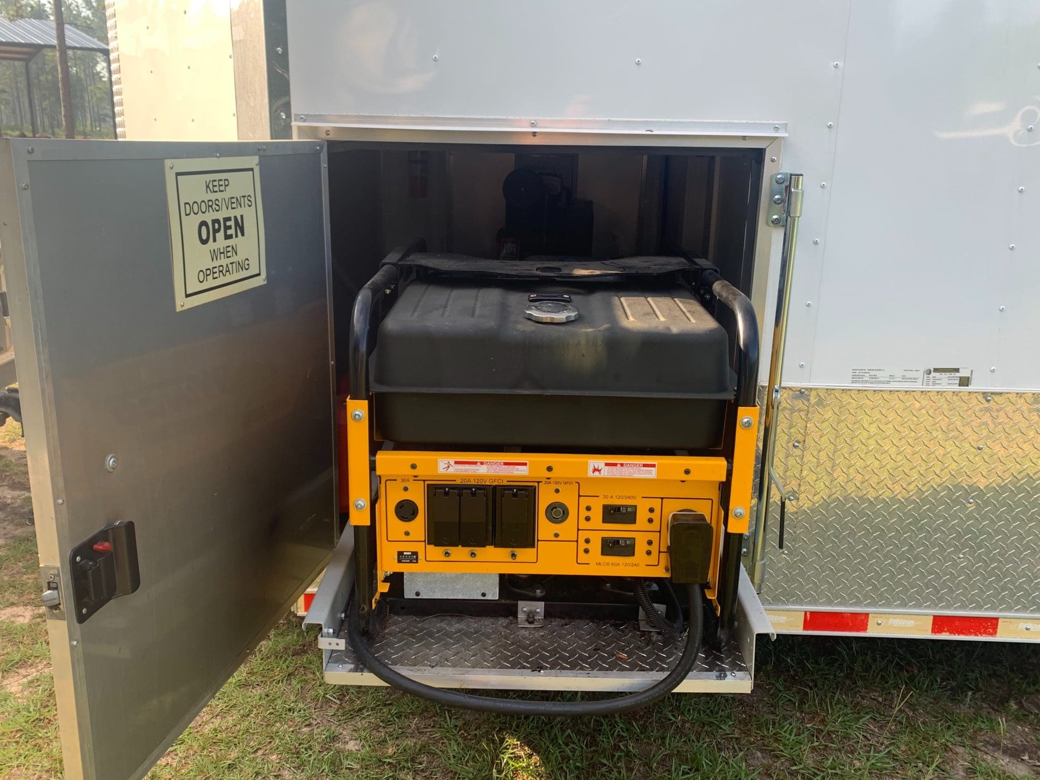 Used E20 Spray Foam Rig, 16' Trailer, 210' hose, gas generator and