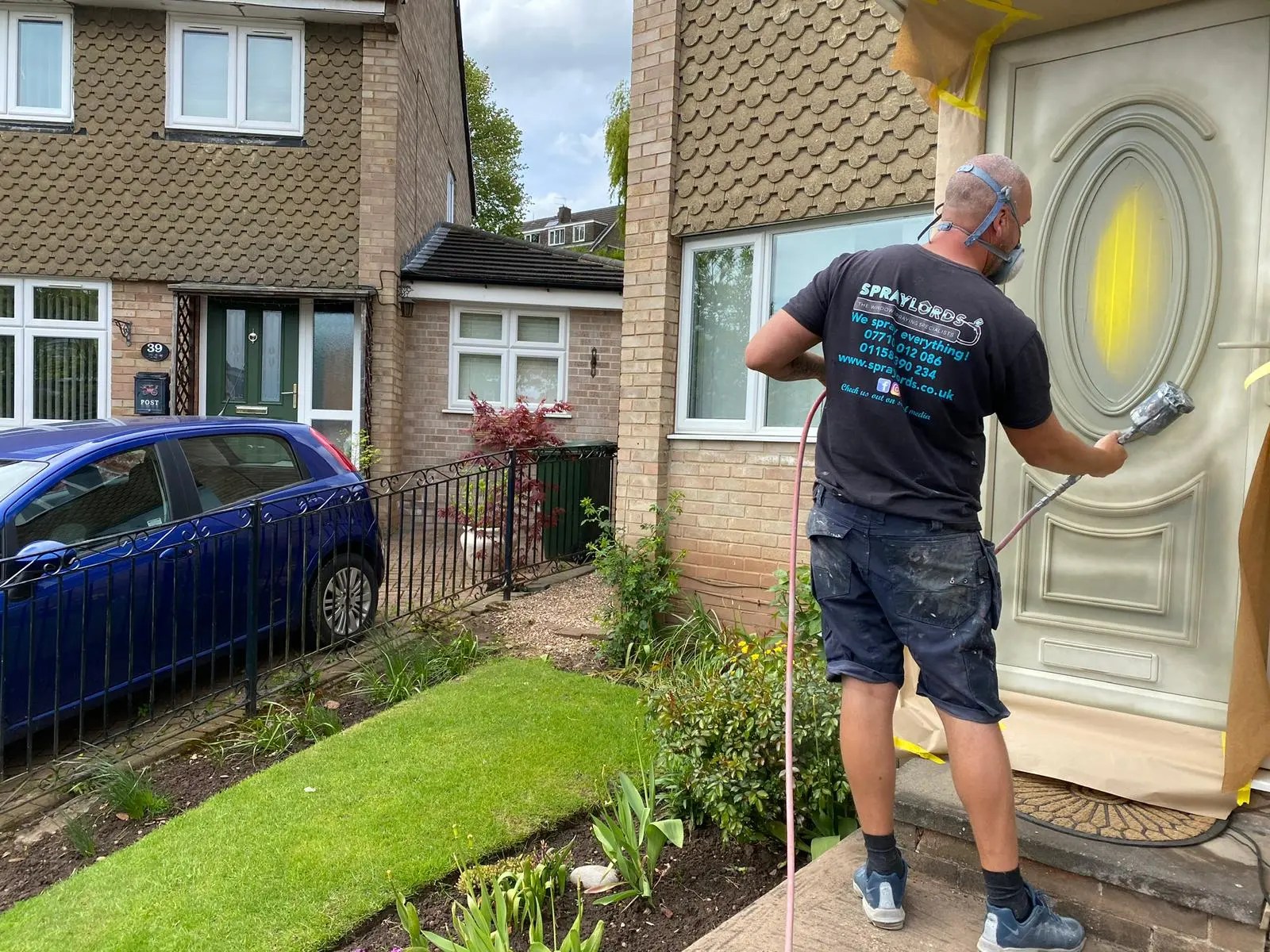 UPVC Door Spraying Instead of Replacement Doors Spraylords