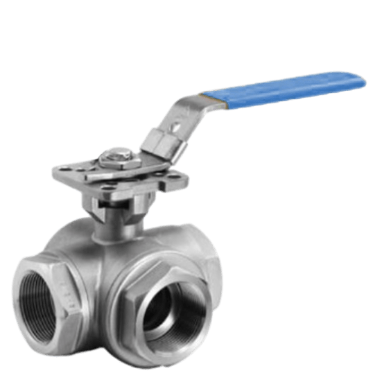 Stainless Steel 3 Way Ball Valve BSP