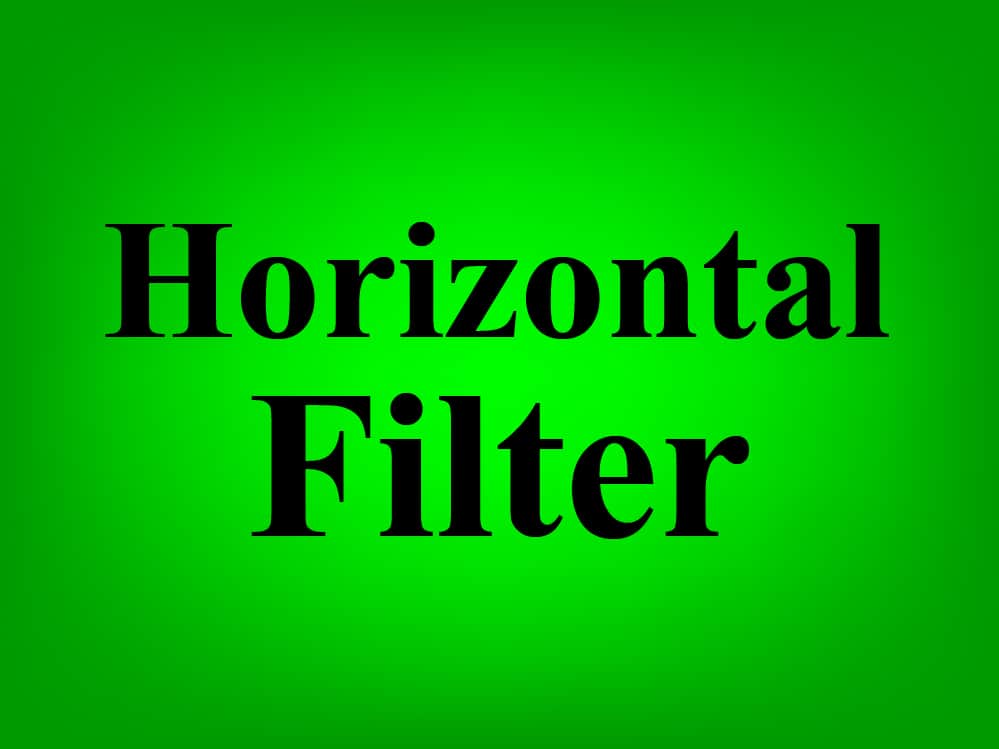 How to filter horizontally in Google Sheets