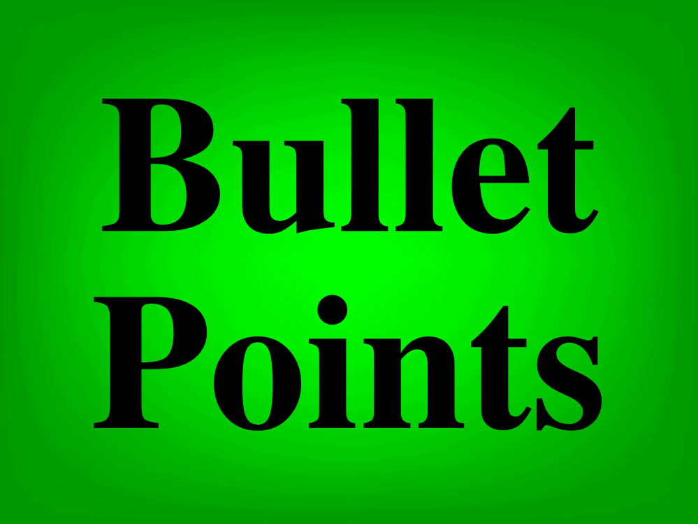 5 ways to insert bullet points in Google Sheets