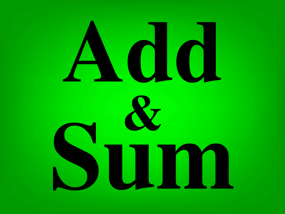 How to add and sum in Google Sheets by using math or the SUM function