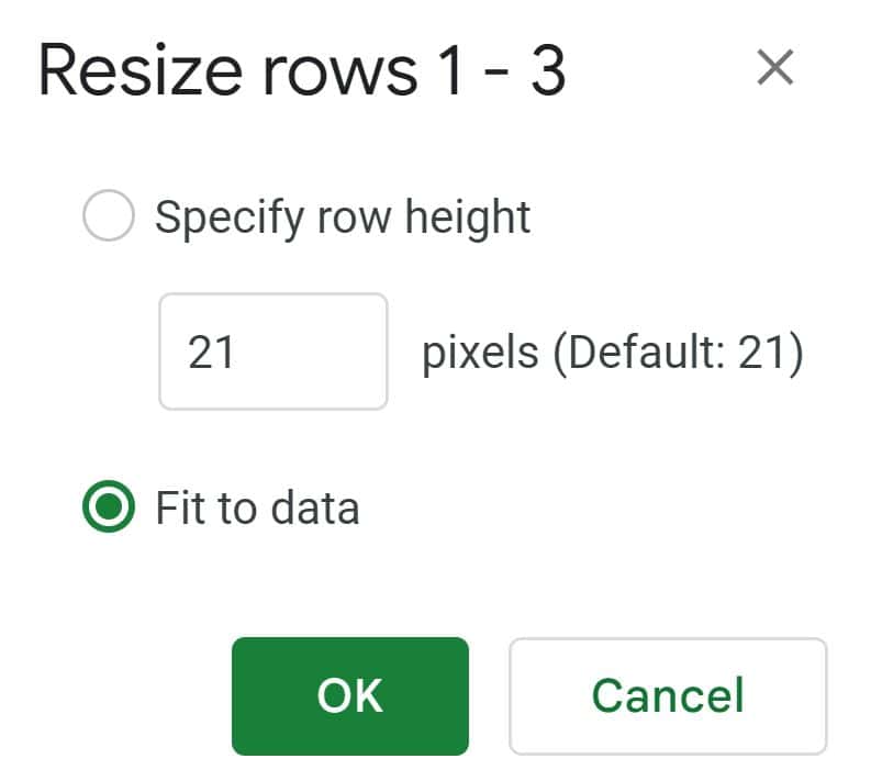 Change row height in Google Sheets (4 easy methods)