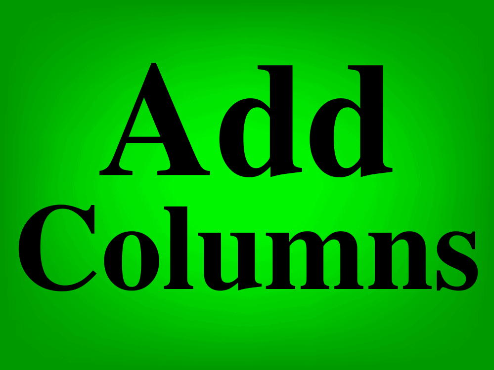 Insert one or multiple columns in Google Sheets