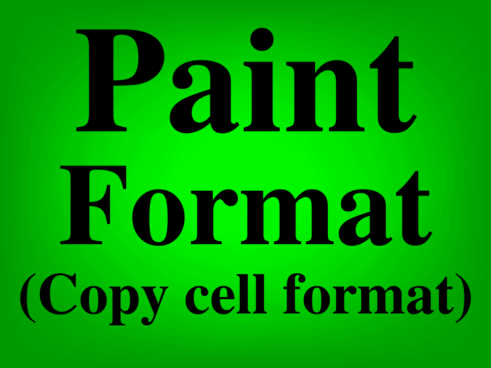 How to use paint format and copy cell formatting in Google Sheets