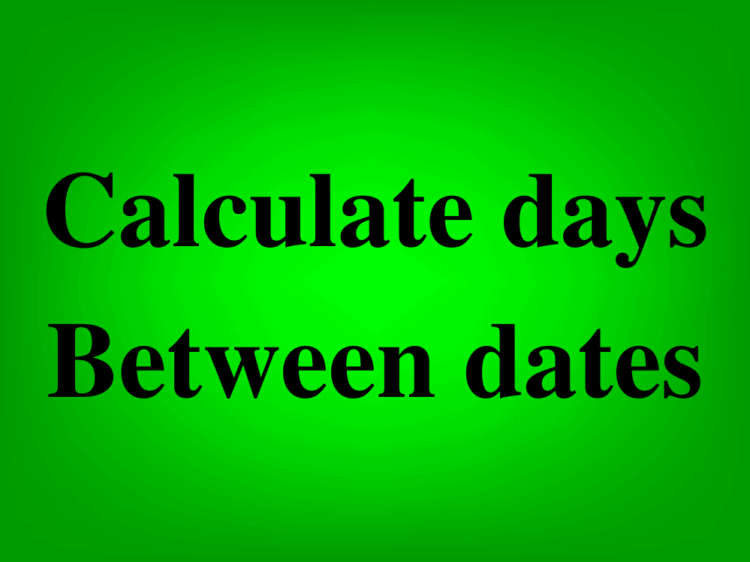 How to calculate days between dates and subtract dates in Google Sheets