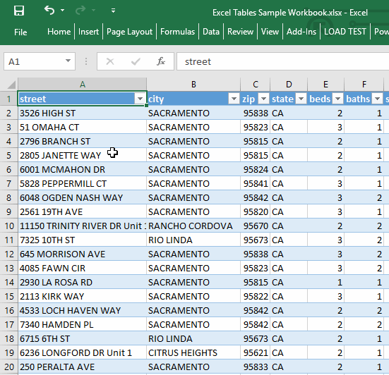 Excel Tables Spreadsheets Made Easy