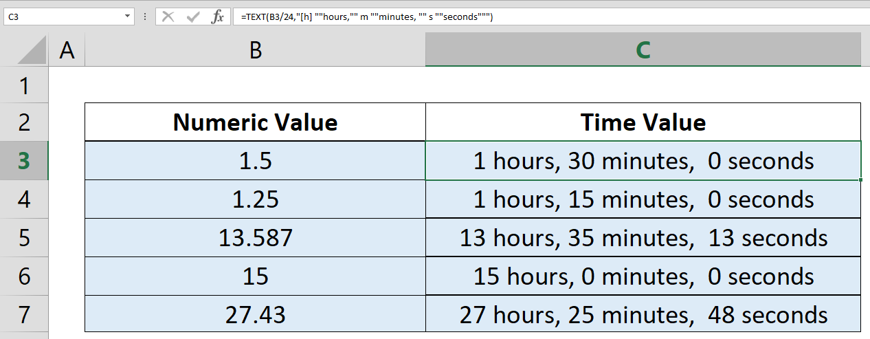 How to convert a number to time units